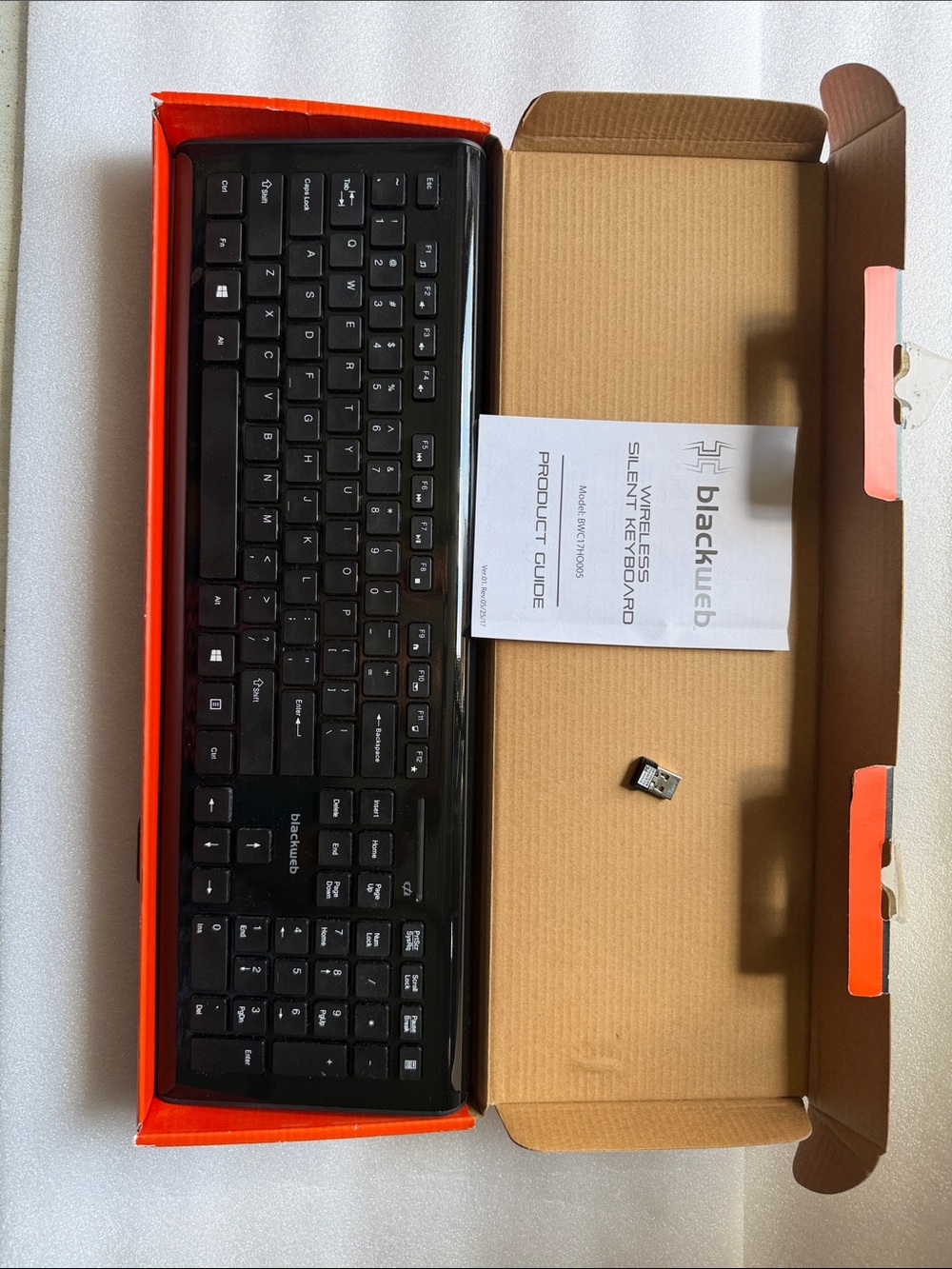Blackweb Wireless Silent Keyboard - Black